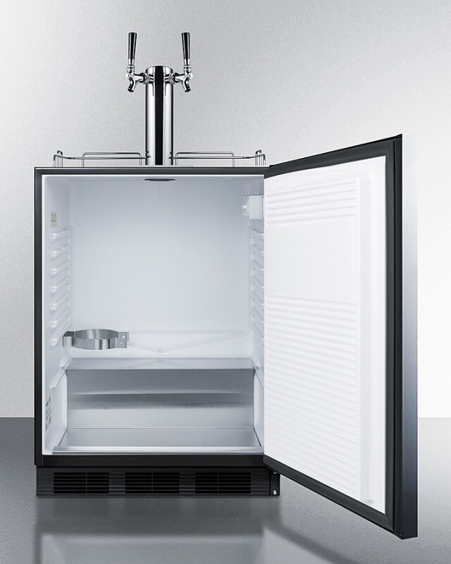 24" Wide Built-In Wine Kegerator, ADA Compliant SBC58BLBIADAWKDTWIN