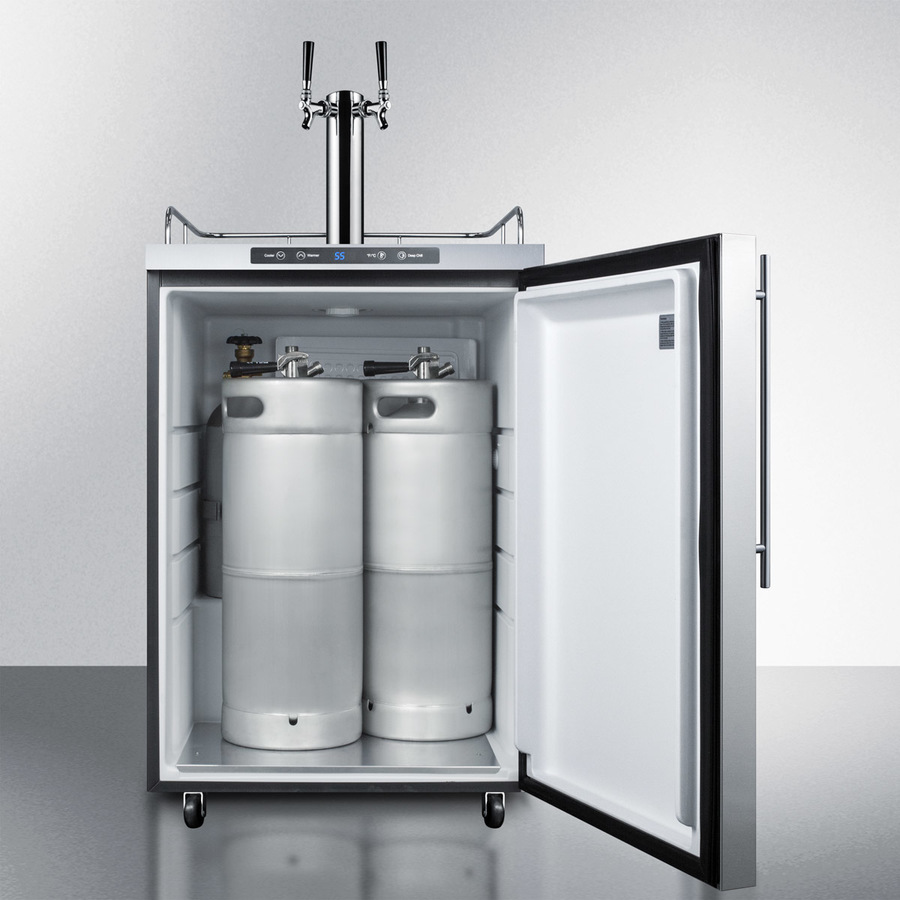 24" Wide Outdoor Kegerator SBC635MOS7HVTWIN