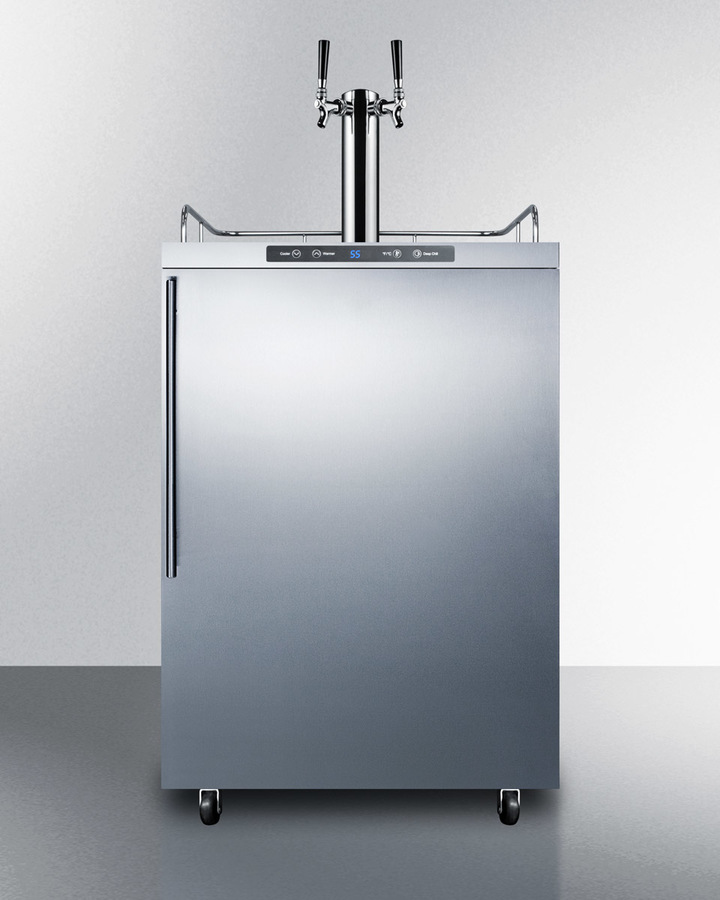 24" Wide Outdoor Kegerator SBC635MOSHVTWIN