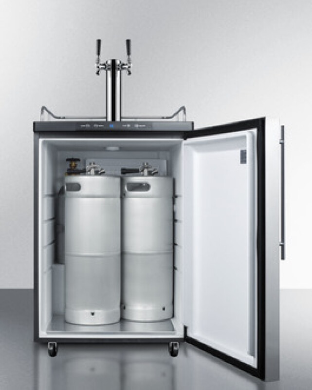 24" Wide Kegerator SBC635MSSHVTWIN