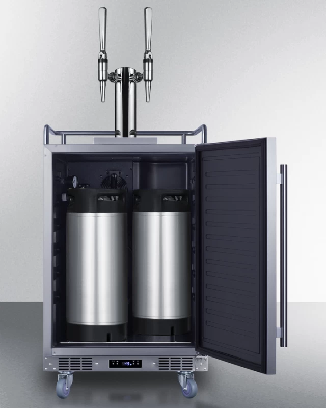 24" Wide Built-In Nitro Coffee Kegerator SBC682NCFTWIN