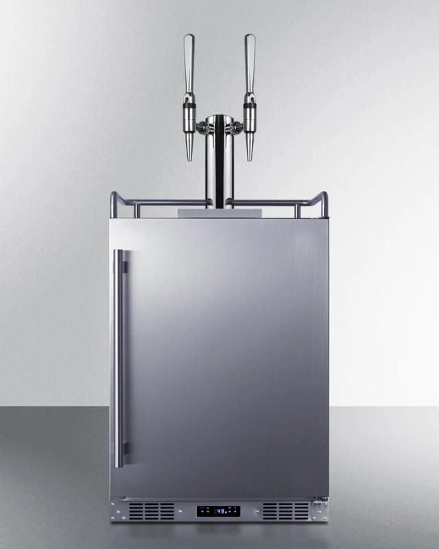 24" Wide Built-In Nitro Coffee Kegerator SBC682NCFTWIN