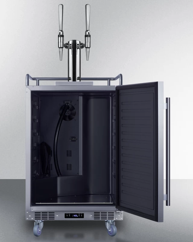 24" Wide Built-In Nitro Coffee Kegerator SBC682NCFTWIN