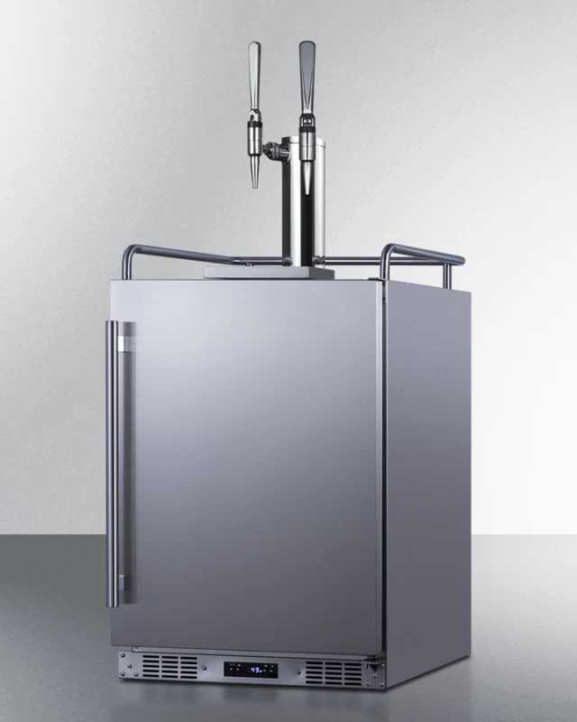 24" Wide Built-In Nitro Coffee Kegerator SBC682NCFTWIN