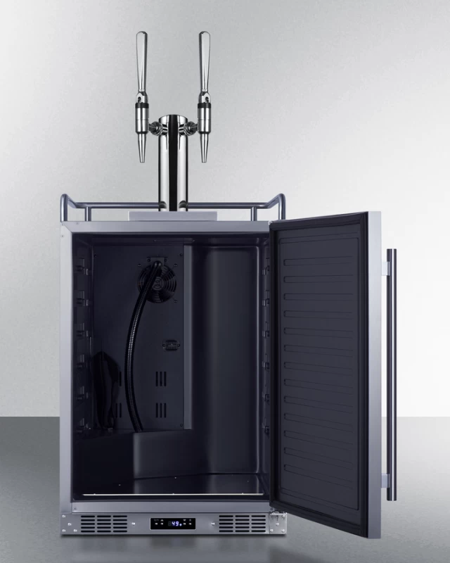 24" Wide Built-In Nitro Coffee Kegerator SBC682NCFTWIN