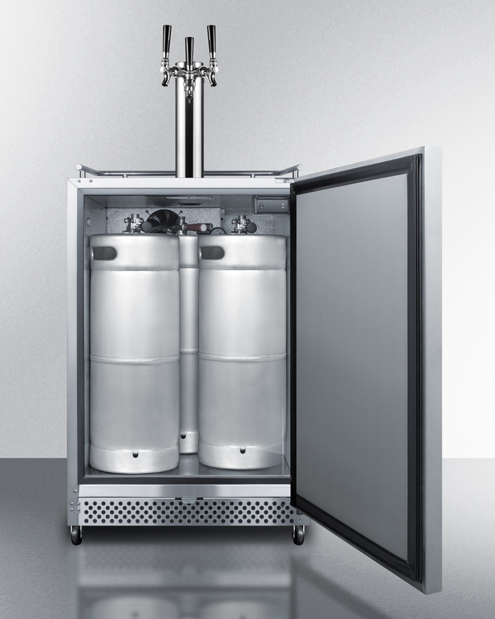 24" Wide Built-In Outdoor Kegerator SBC695OSTRIPLE