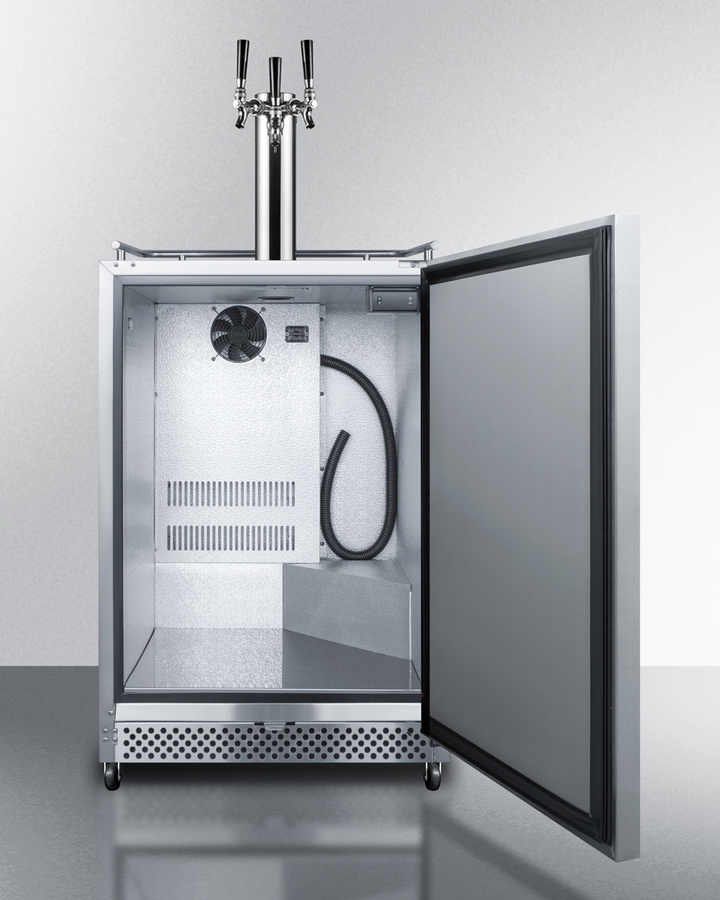24" Wide Built-In Outdoor Kegerator SBC695OSTRIPLE
