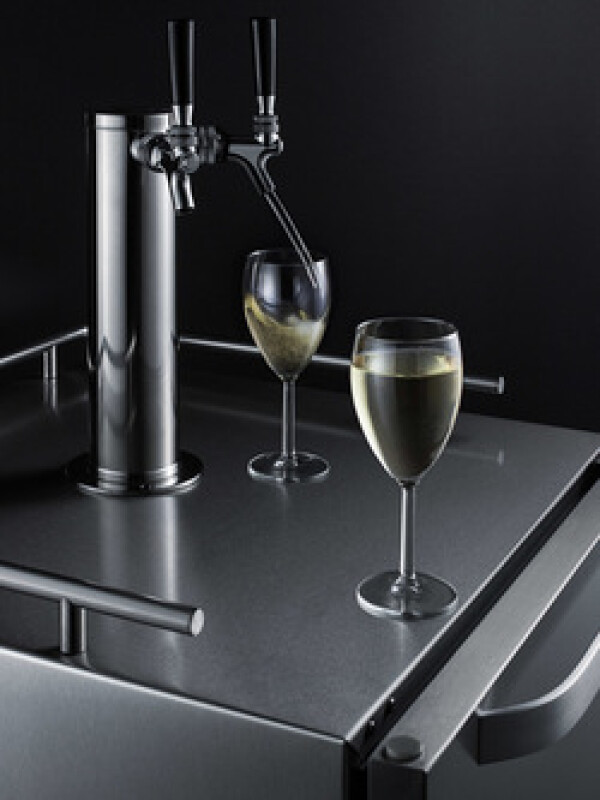 24" Wide Built-In Outdoor Wine Kegerator SBC695OSWKDTWIN