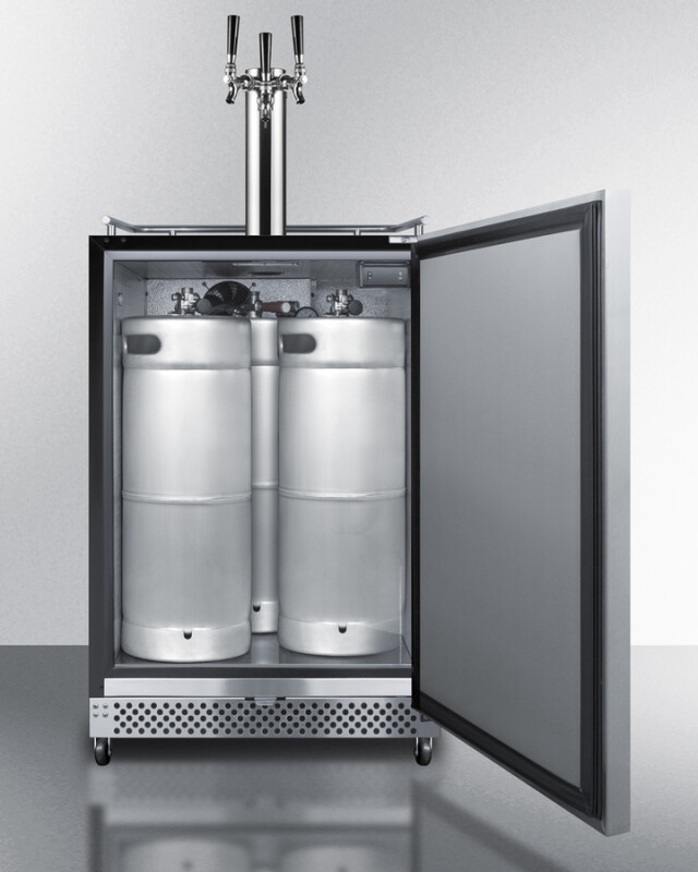 24" Wide Built-In Outdoor Kegerator SBC696OSTRIPLE