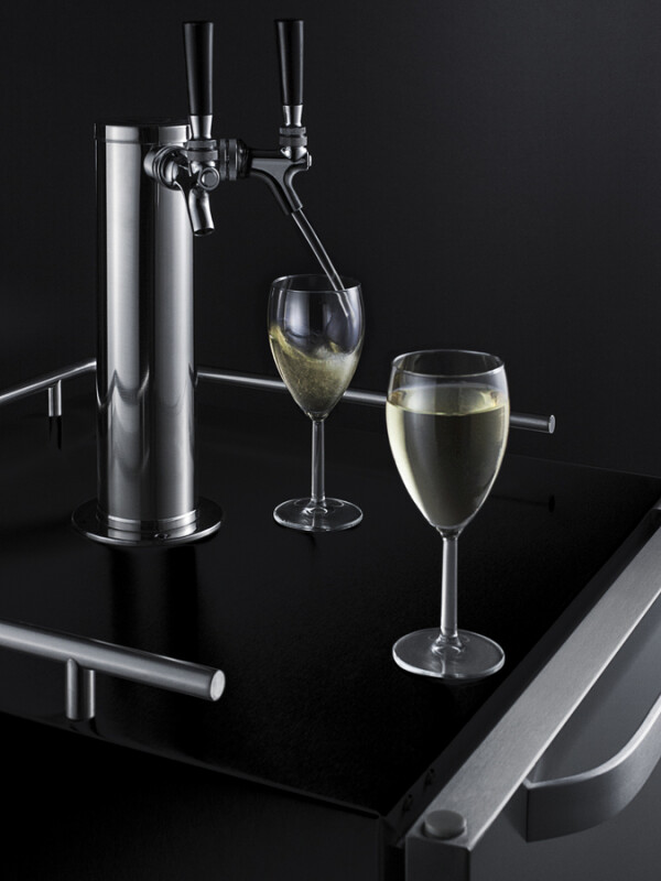24" Wide Built-In Outdoor Wine Kegerator SBC696OSWKDTWIN