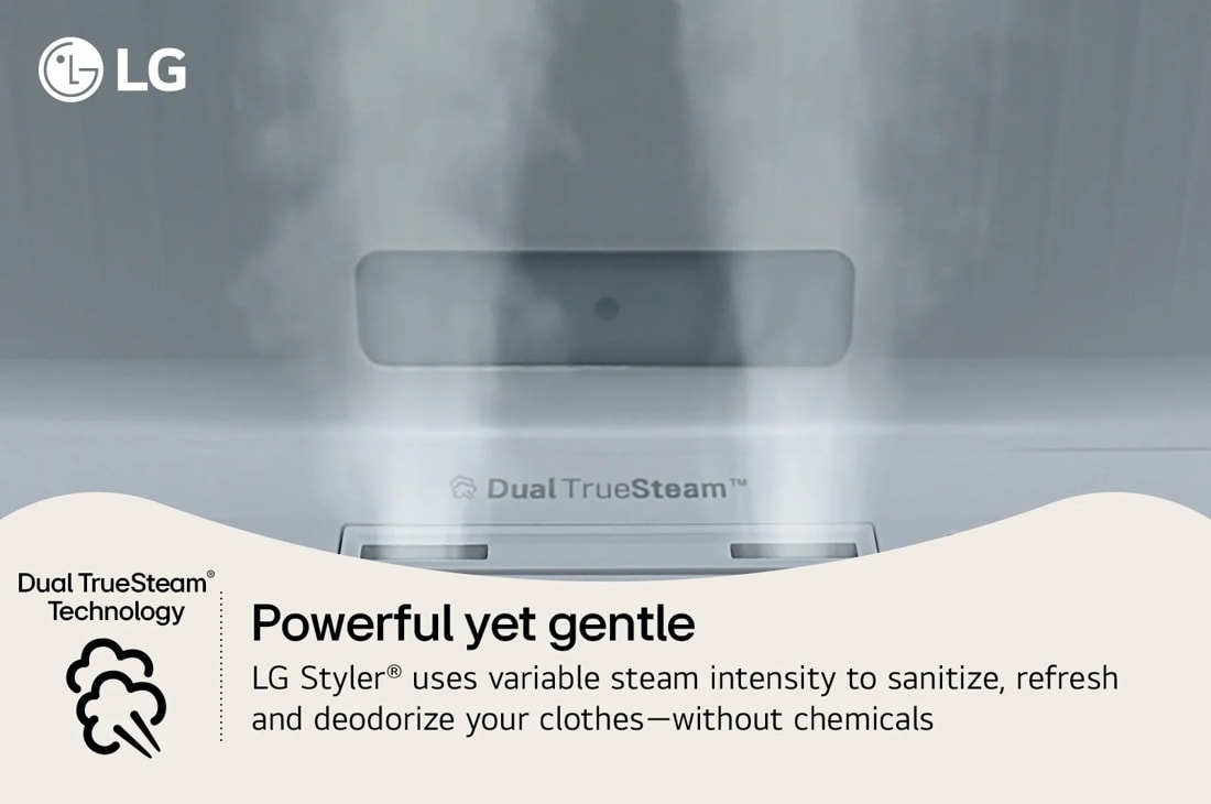 LG Styler® Smart Steam Closet with Dual TrueSteam® Technology and Dynamic MovingHanger™ SC5MAR4G