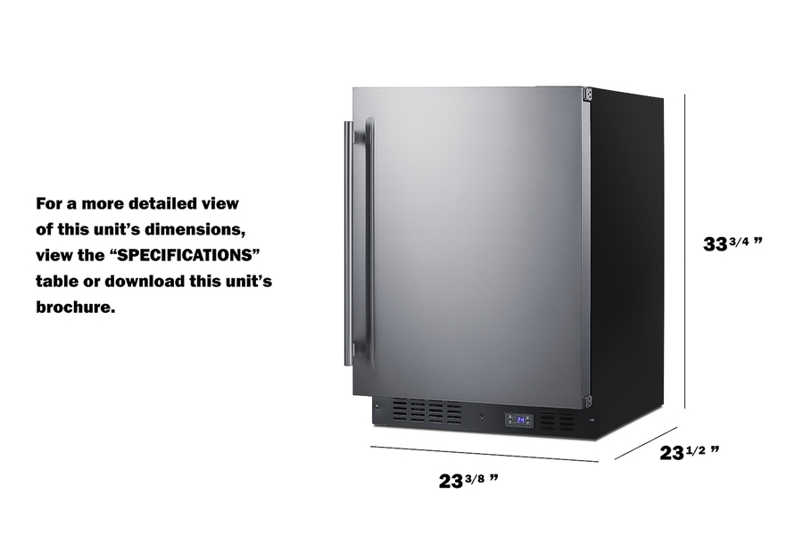 24" Wide Built-In All-Freezer SCFF53BCSS