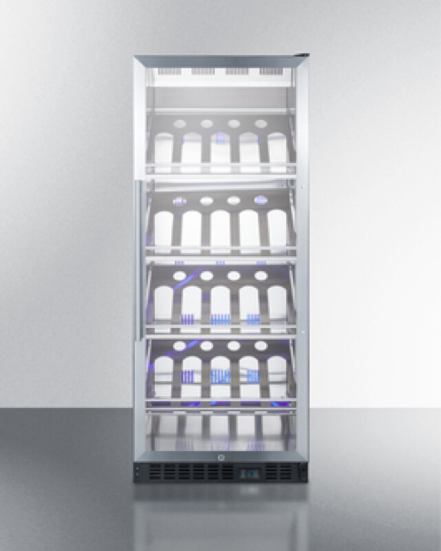 24" Wide Single Zone Commercial Wine Cellar SCR1156CHCSS