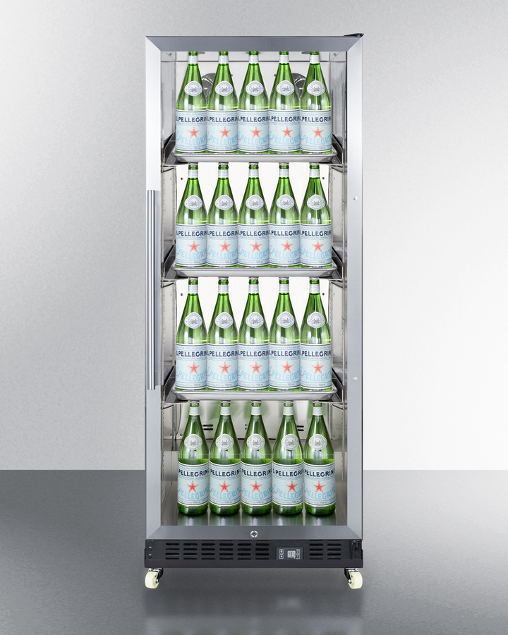 24" Wide Mini Reach-In Beverage Center with Dolly SCR1156RI