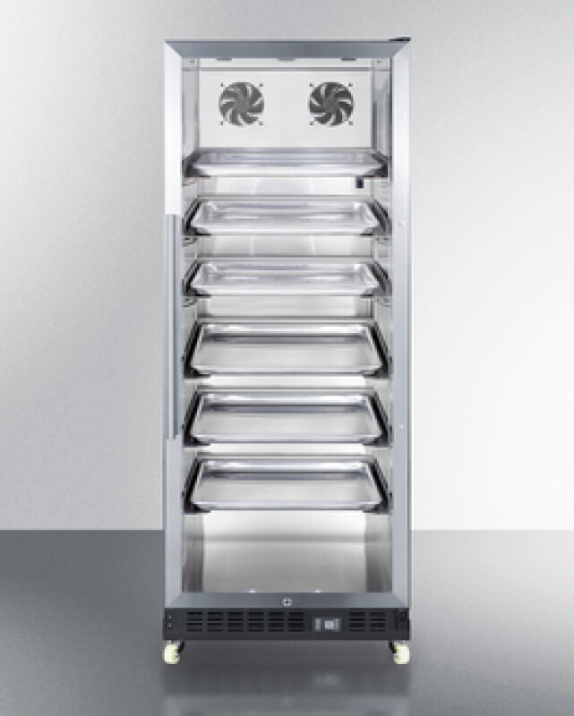 24" Wide Mini Reach-In Beverage Center with Dolly SCR1156RI