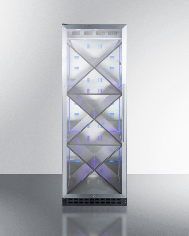 24" Wide Single Zone Commercial Wine Cellar SCR1401LHXCSS