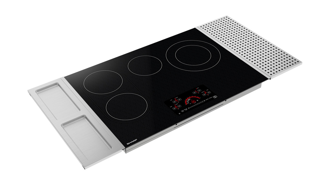 30 In. Drop-in Radiant Cooktop With Side Accessories SCR3042FB