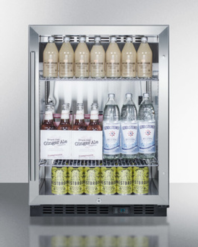 24" Wide Built-In Beverage Center SCR610BLCSS