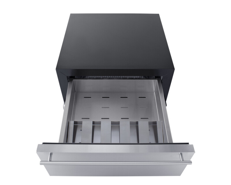 24" Wide Built-In Commercial Beverage Refrigerator With Top Drawer SCR615TD