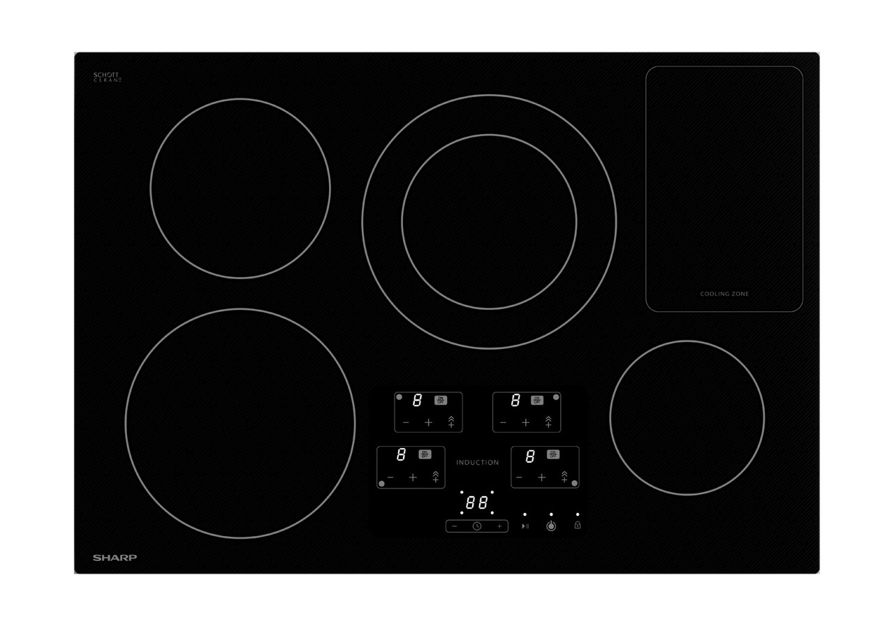 30 in. width Induction Cooktop, European Black Mirror Finish Made with Premium SCHOTT Glass SDH3042DB