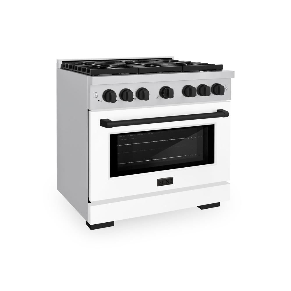 Autograph Edition 36 in. 5.2 cu. ft. Paramount Dual Fuel Range with 6 Burner Gas Cooktop SDRZWM36MB