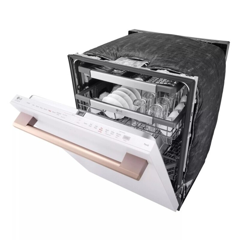 LG STUDIO Smart Top Control Dishwasher with 1-Hour Wash & Dry, QuadWash® Pro, TrueSteam® and Dynamic Heat Dry™ SDWB24W3