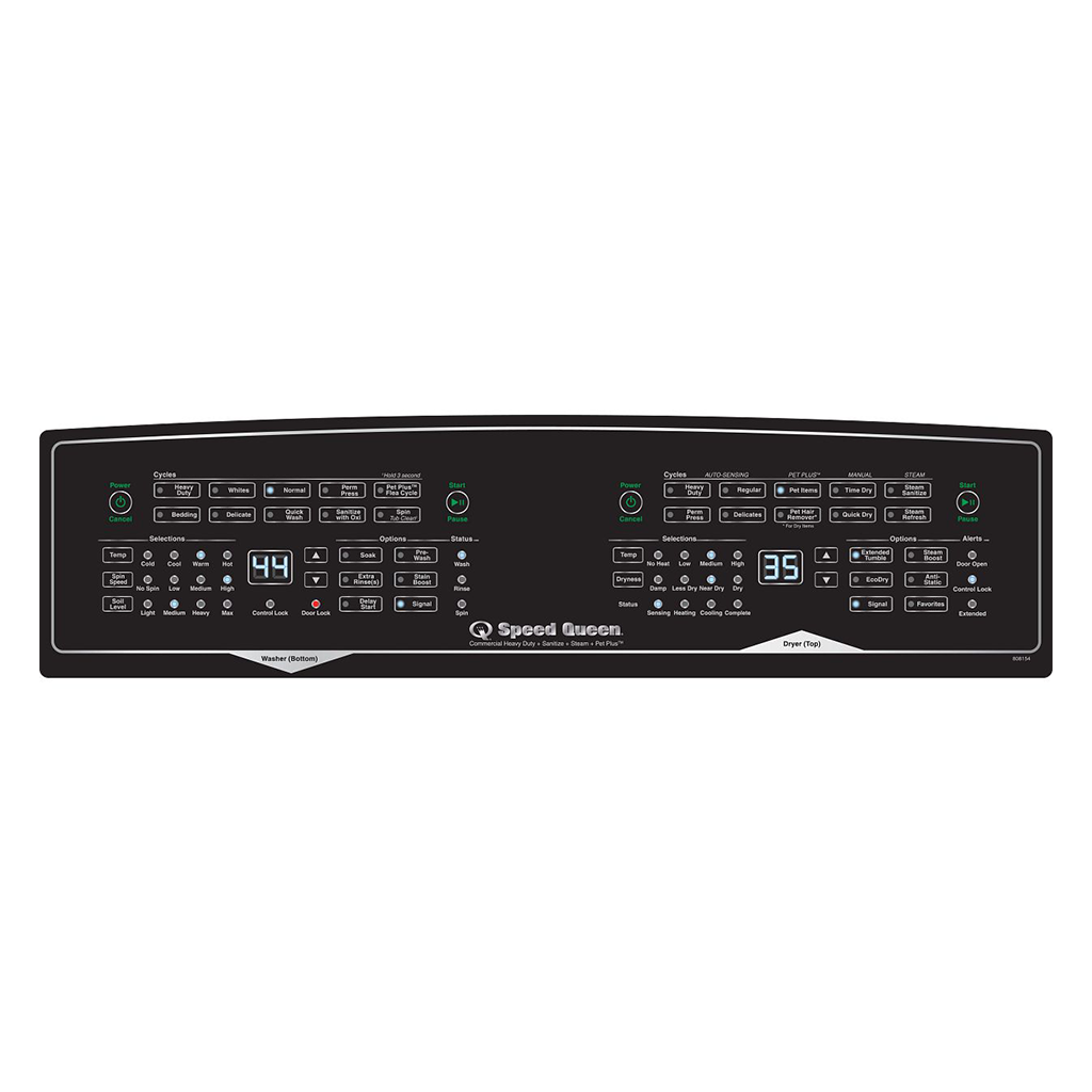 SF7 Stacked Washer – Electric Dryer with Pet Plus™ SF7008BE