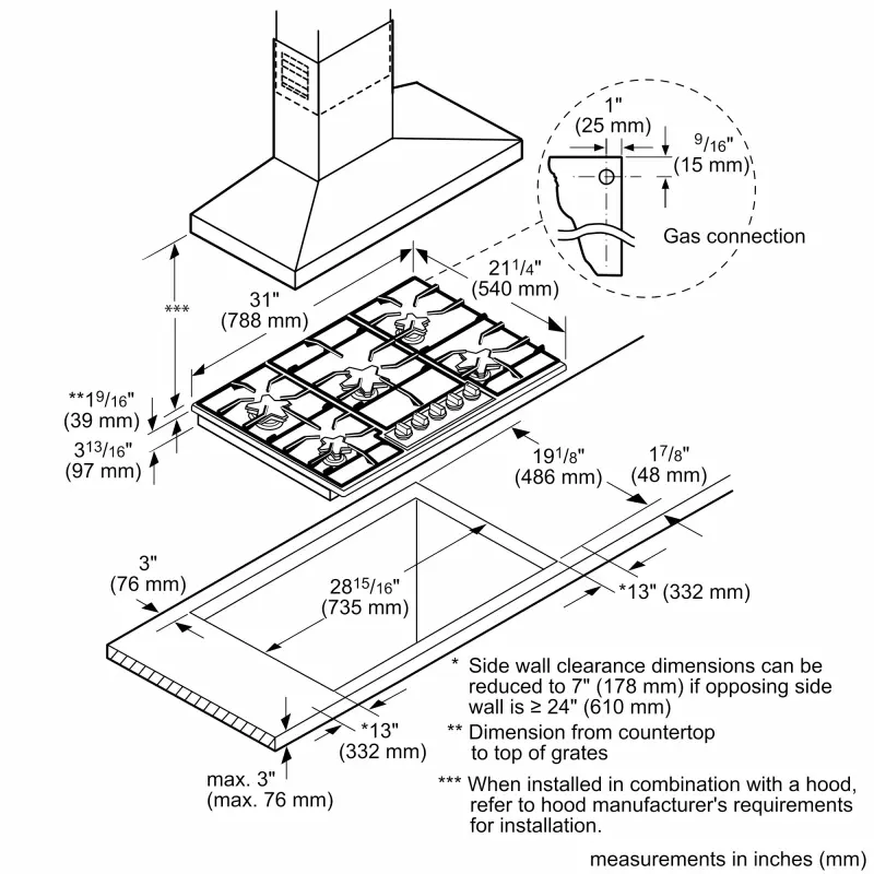 Gas Cooktop 30" SGS305TS