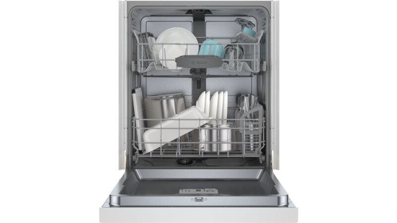100 Plus Dishwasher  24'' White SHE4AEM2N SHE4AEM2N
