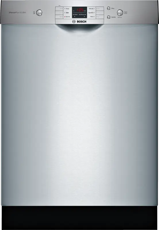 Bosch 100 Series Dishwasher 24'' Stainless Steel Anti-fingerprint SHEM3AY55N Picture 1