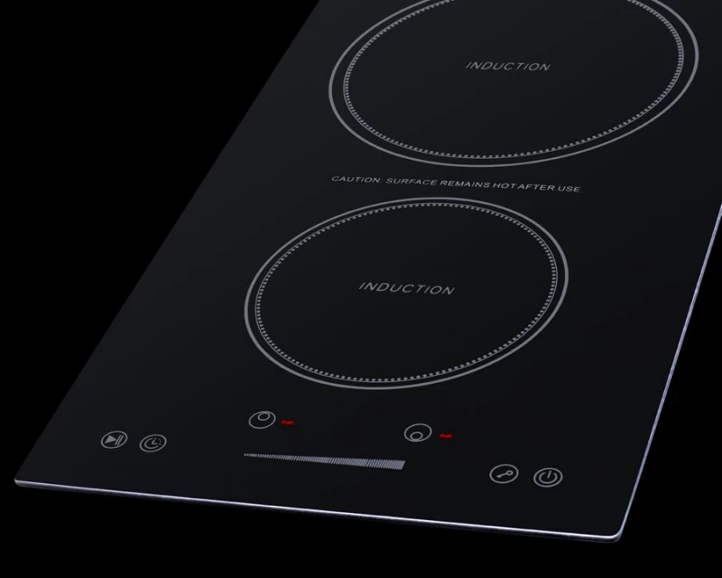 12" Wide 115V 2-Zone Induction Cooktop, Cord Included SINC2B115