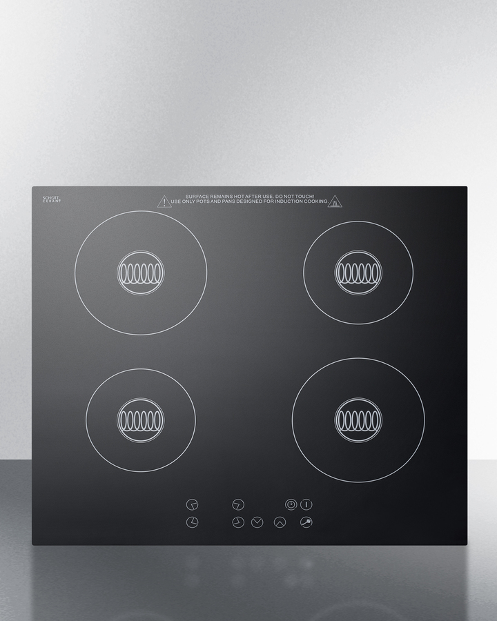 24" Wide 230-V 4-Burner Induction Cooktop SINC424220