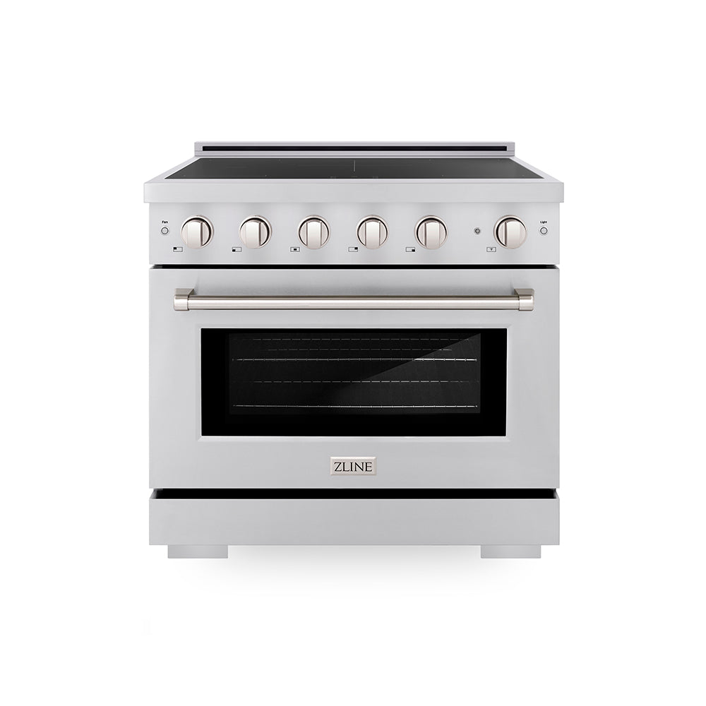 36 in. 5.2 cu. ft. Paramount Induction Range with 5 Element Cooktop and Electric Convection Oven SINR36