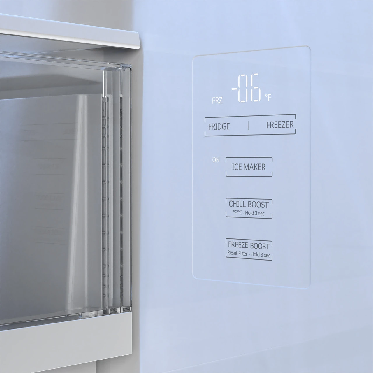26.5 Cu.ft. Counter Depth 36 In. French 3-door Refrigerator With Internal Water Dispenser In Stainless Steel SJF2752MS