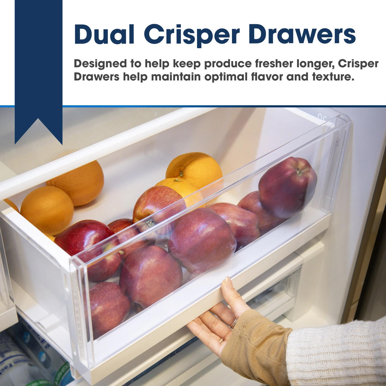 26.5 Cu.ft. Counter Depth 36 In. French 3-door Refrigerator With Internal Water Dispenser In Stainless Steel SJF2752MS