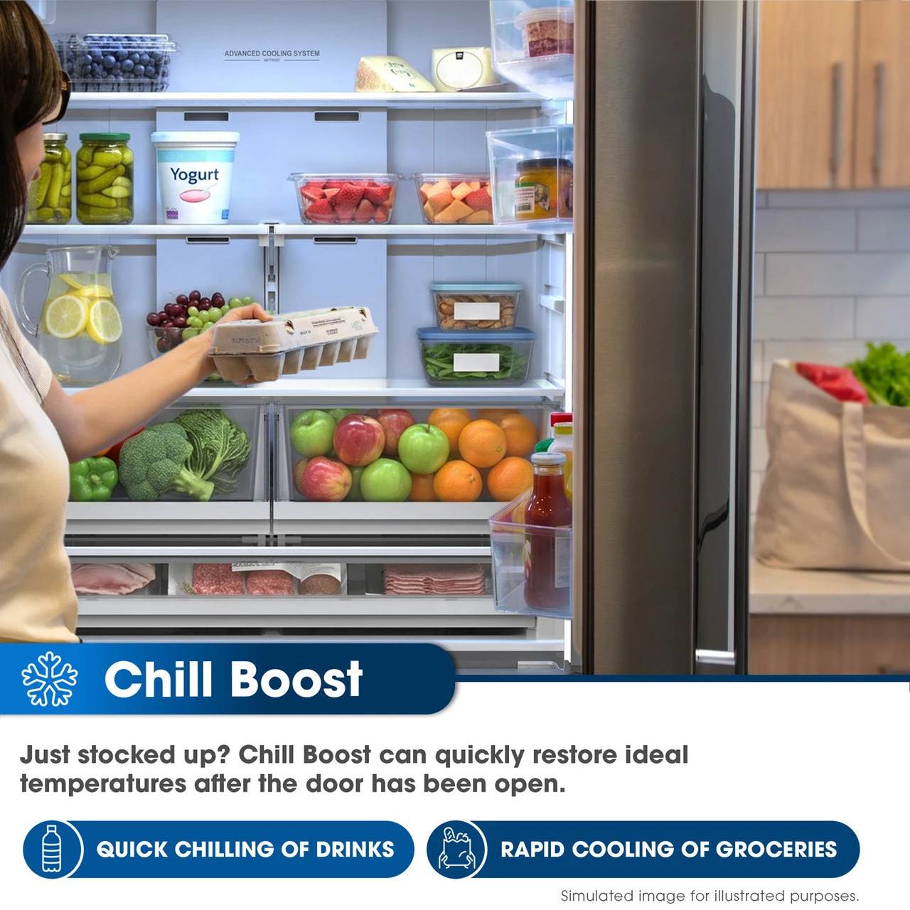 26.5 Cu.ft. Counter Depth 36 In. French 3-door Refrigerator With Internal Water Dispenser In Stainless Steel SJF2752MS