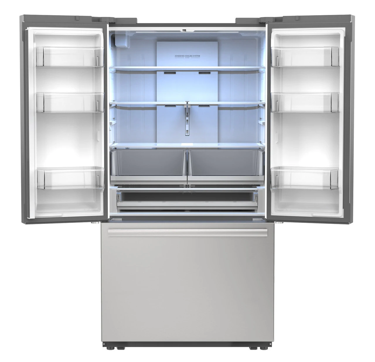 26.5 Cu.ft. Counter Depth 36 In. French 3-door Refrigerator With Internal Water Dispenser In Stainless Steel SJF2752MS