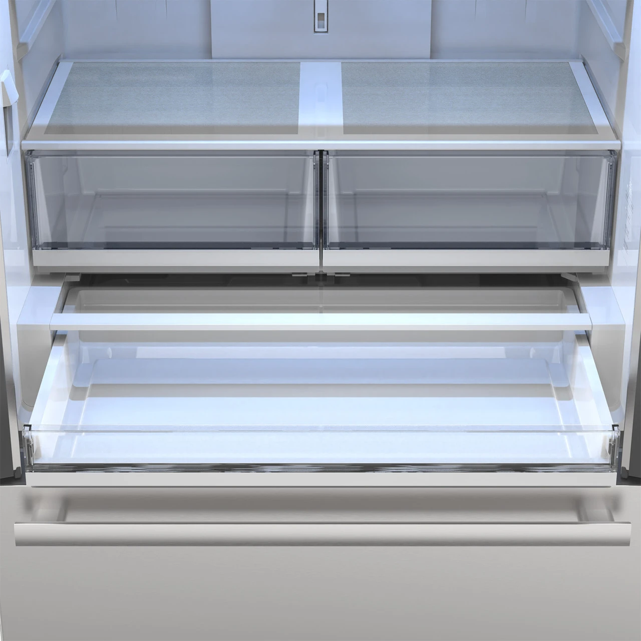 26.5 Cu.ft. Counter Depth 36 In. French 3-door Refrigerator With Internal Water Dispenser In Stainless Steel SJF2752MS