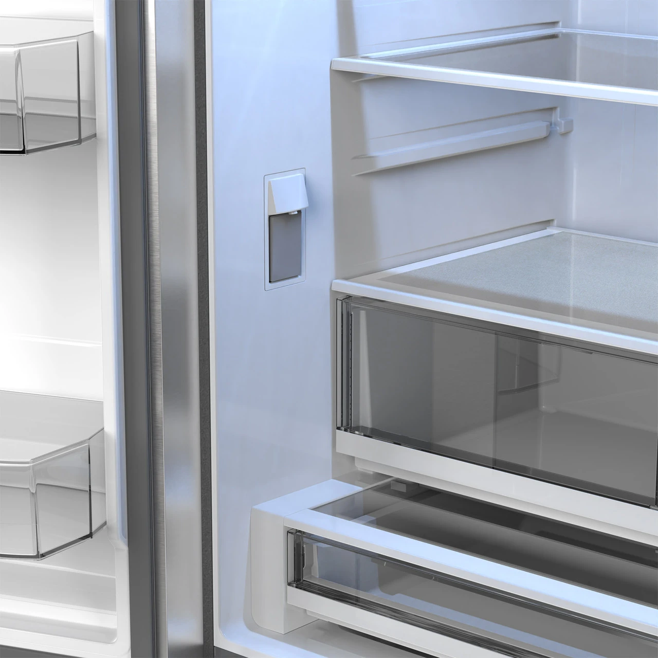 26.5 Cu.ft. Counter Depth 36 In. French 3-door Refrigerator With Internal Water Dispenser In Stainless Steel SJF2752MS