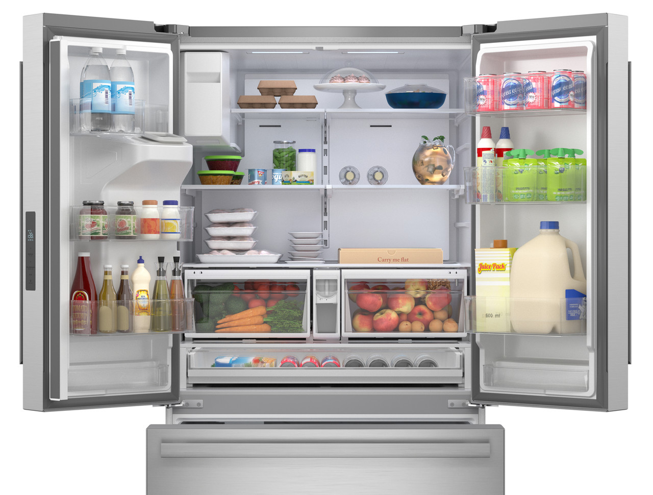 French 3-door Refrigerator With Water Dispenser SJF2955KS