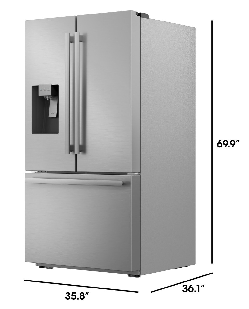 French 3-door Refrigerator With Water Dispenser SJF2955KS