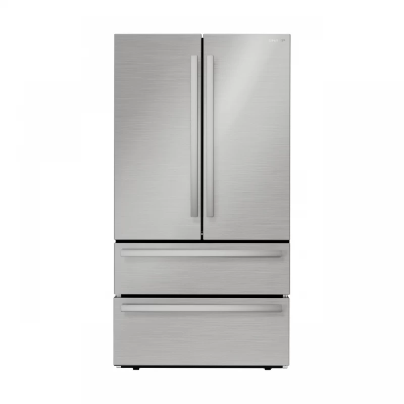 Sharp French 4-Door Counter-Depth Refrigerator Stainless Steel SJG2351FS Picture 1