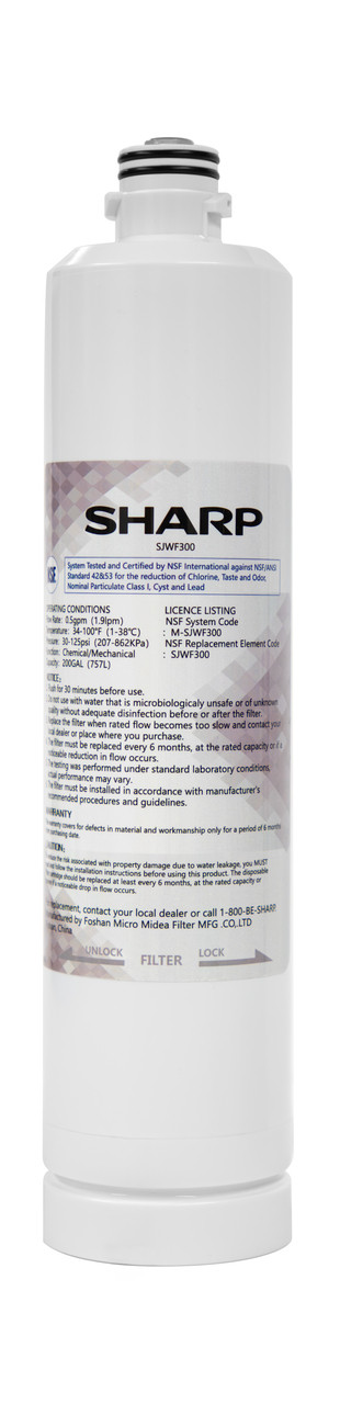 Replacement Water Filter For Sjf2955ks Refrigerator SJWF300