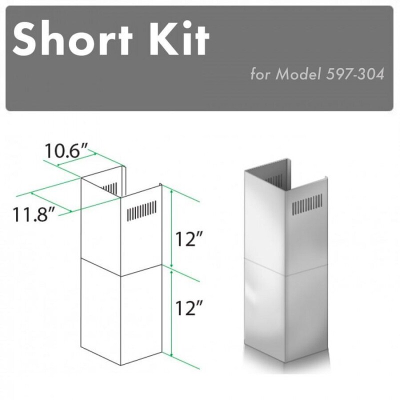 2-12" Short Chimney Pieces for 7.7 ft. to 8 ft. Ceilings SK597304