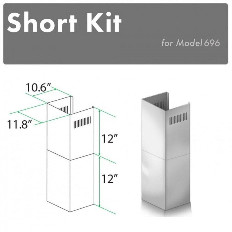2-12 in. Short Chimney Pieces for 7.6 ft. to 8 ft. Ceilings SK696