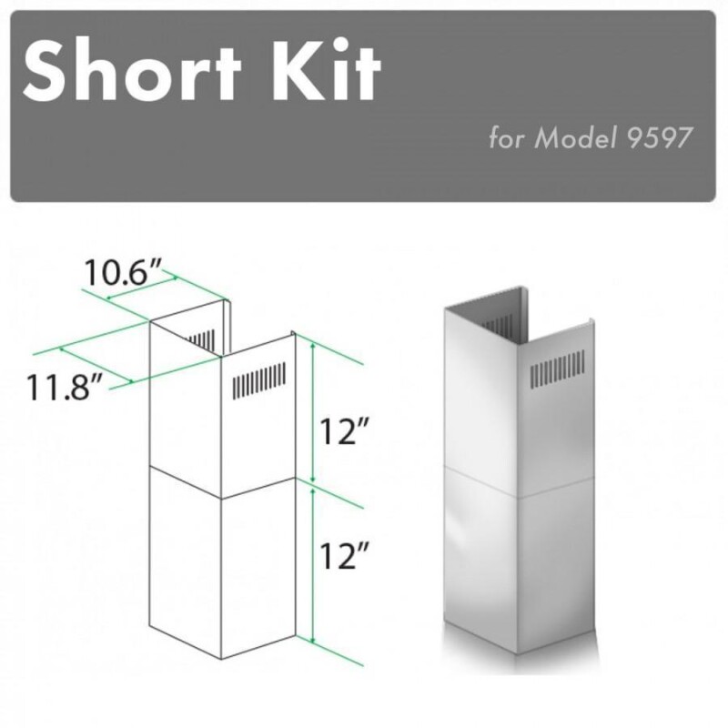 2-12 in. Short Chimney Pieces for 7.8 ft. to 8 ft. Ceilings SK9597
