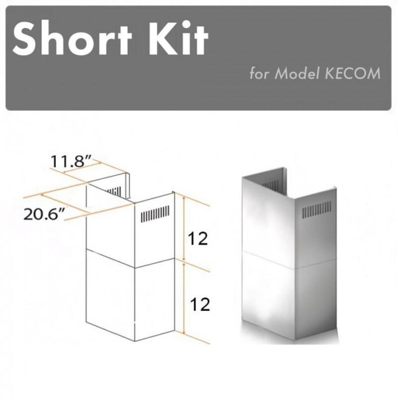 2-12 in. Short Chimney Pieces for 7 ft. to 8 ft. Ceilings SKKECOM