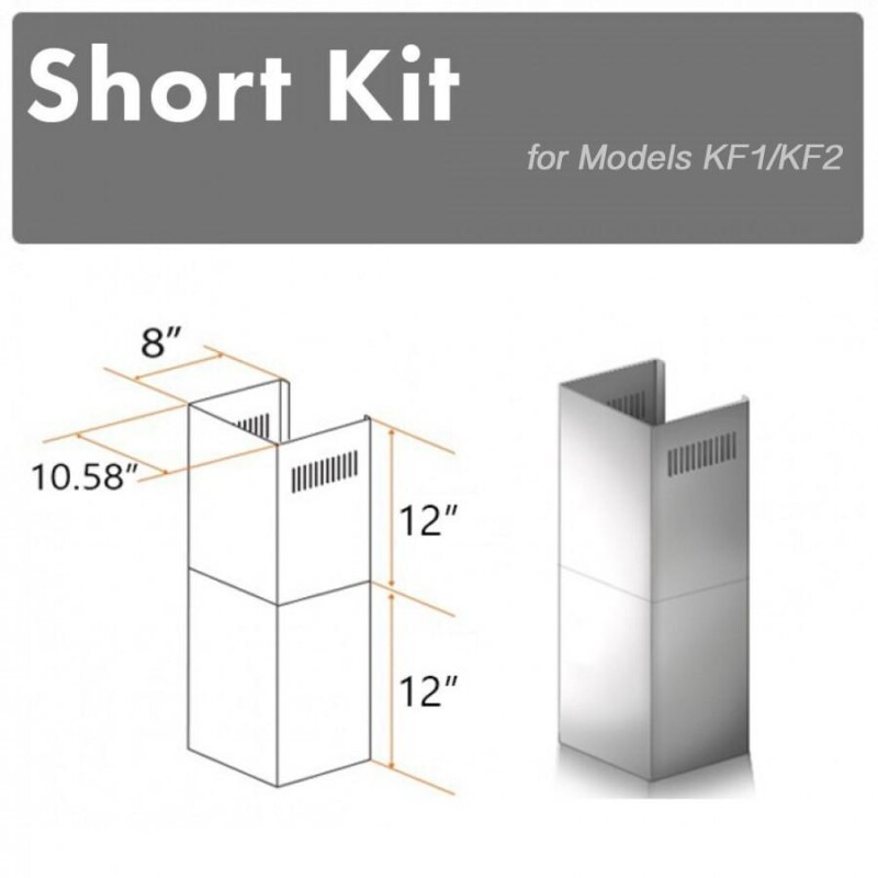 2-12 in. Short Chimney Pieces for 7.5 ft. to 8 ft. Ceilings SKKF1