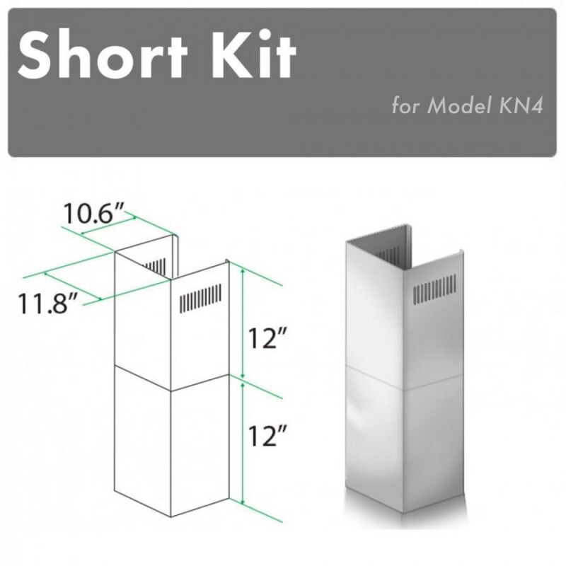2-12 in. Short Chimney Pieces for 7 ft. to 8 ft. Ceilings (SK-KN/KN4) SKKN4