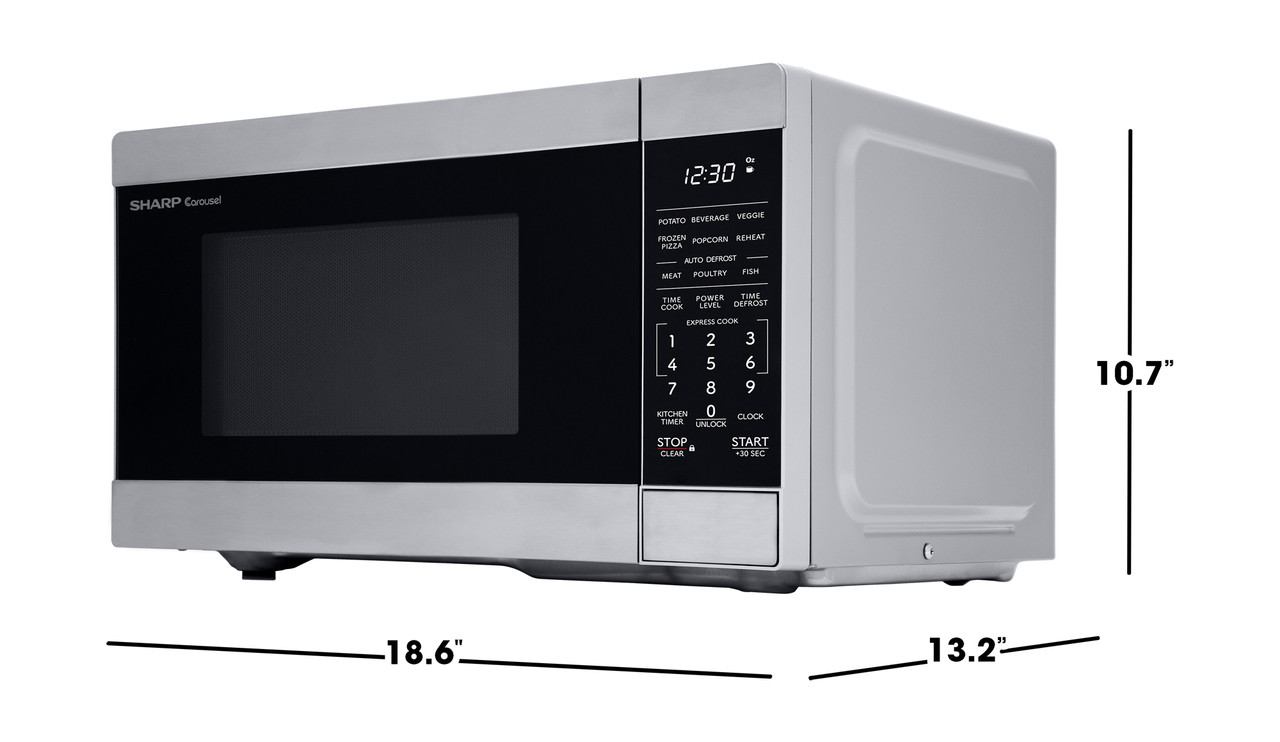 0.9 Cu. Ft. 900w Stainless Steel Countertop Microwave Oven SMC0962KS